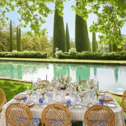 Mrs. Alice Decoration Sets|White Rattan Decoration Set