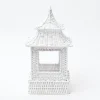 Mrs. Alice Candle Holders|White Rattan Pagoda Lantern