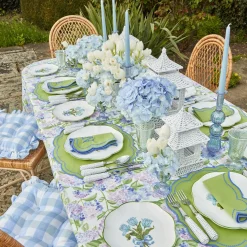 Mrs. Alice Candle Holders|White Rattan Pagoda Lantern Set