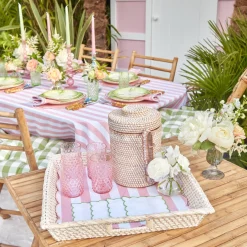 Mrs. Alice Trays & Liners|White Rattan Tray