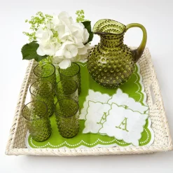 Mrs. Alice Trays & Liners|White Rattan Tray