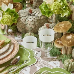 Mrs. Alice Glassware Sets|White Ribbon Water & Wine Glassware Set