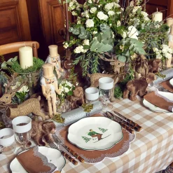 Mrs. Alice Glasses|White Ribbon Water & Wine Glassware Set