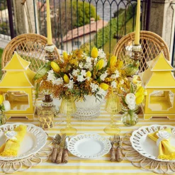 Mrs. Alice Glasses|White Ribbon Wine Glasses (Set Of 4)