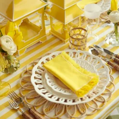 Mrs. Alice Glasses|White Ribbon Wine Glasses (Set Of 4)