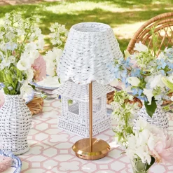 Mrs. Alice Lamps & Lighting|White Seagrass Lampshade