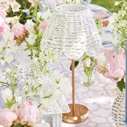 Mrs. Alice Lamps & Lighting|White Seagrass Lampshade