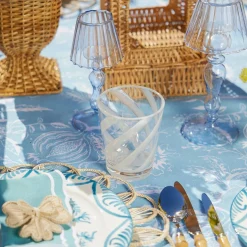 Mrs. Alice Glasses|White Swirl Outdoor Glasses (Set Of 6)