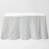 Mrs. Alice Rattan Furniture|White Vivienne Rattan Scalloped Console Table
