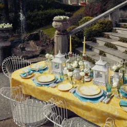 Mrs. Alice Dinner Plates|Yellow Capri Lettuce Dinner Plates (Set Of 4)