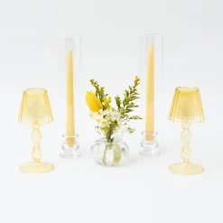 Mrs. Alice Candle Holders|Yellow Melograno Candlescape