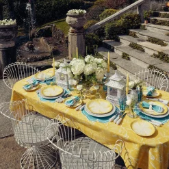 Mrs. Alice Tablecloths|Yellow Melograno Tablecloth