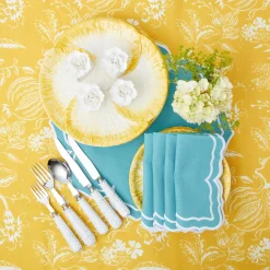 Mrs. Alice Tablecloths|Yellow Melograno Tablecloth