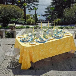 Mrs. Alice Tablecloths|Yellow Melograno Tablecloth