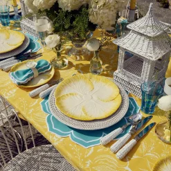 Mrs. Alice Tablecloths|Yellow Melograno Tablecloth