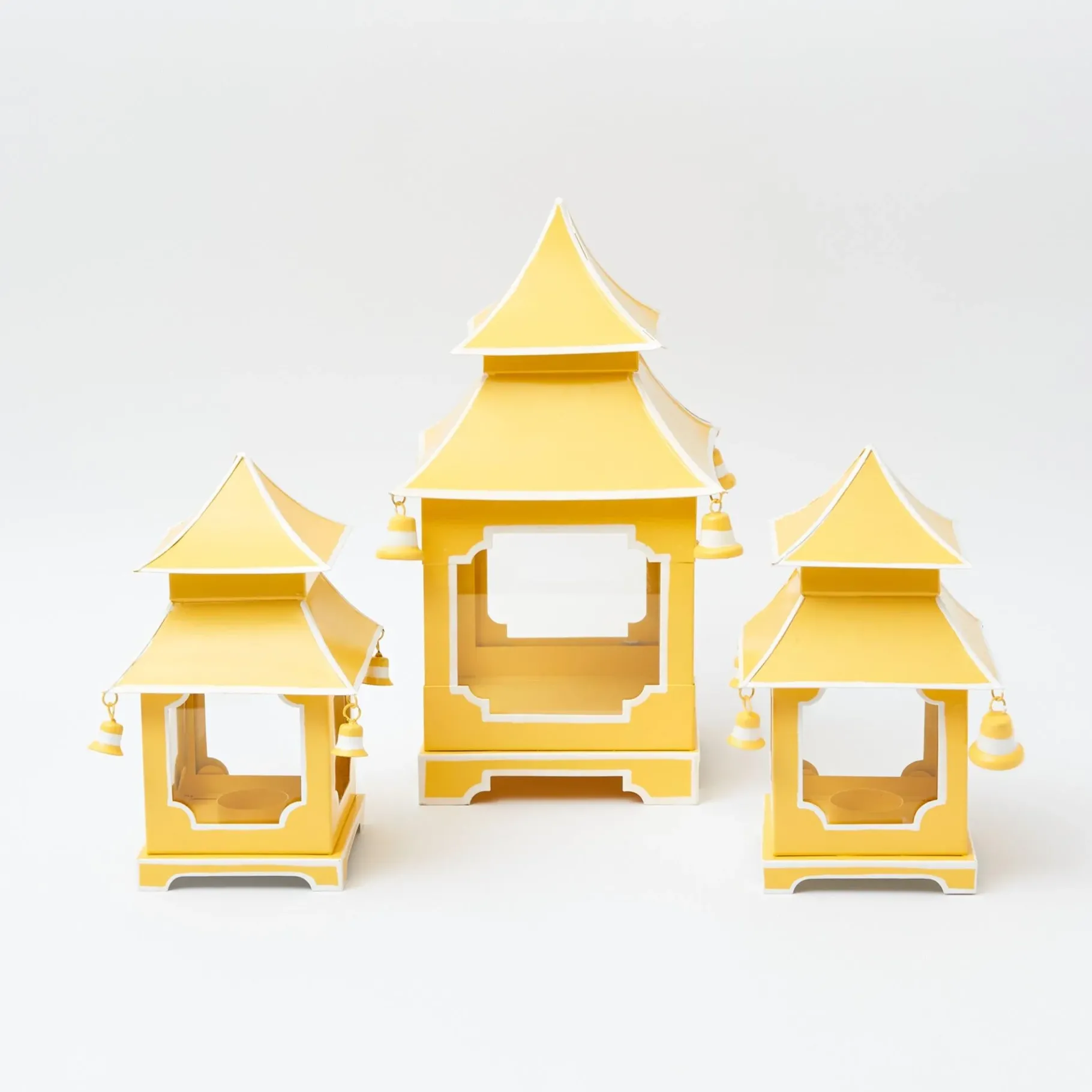 Mrs. Alice Candle Holders|Yellow Pagoda Lantern