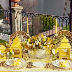 Mrs. Alice Candle Holders|Yellow Pagoda Lantern