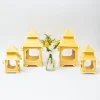 Mrs. Alice Pagodas & Lanterns|Yellow Pagoda Lantern Set