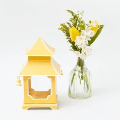 Mrs. Alice Pagodas & Lanterns|Yellow Pagoda Lantern Set